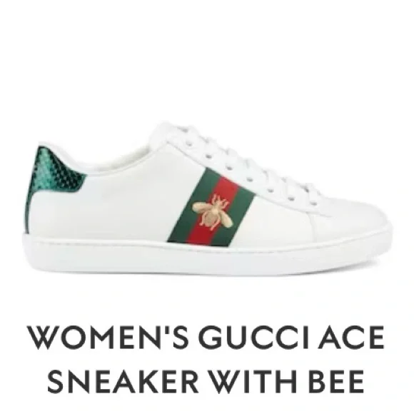 Gucci ACE Women’s sneaker 7 1/2 European size. 8 1/2 USA. Like knew - Picture 2 of 4